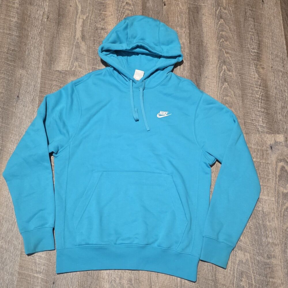 Nike Hoodie Long Sleeve Kangaroo Pkts Teal Women's Size S/P/CH Fleece Inside